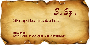 Skrapits Szabolcs névjegykártya
